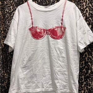 Forever 21 graphic bra tee